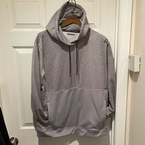 Reebok Men’s Grey Silver Hoodie Sweatshirt Size XL